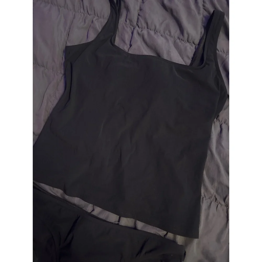 NEW Michael Kors Women's Black Tankini Swimsuit 2 Piece Size 12